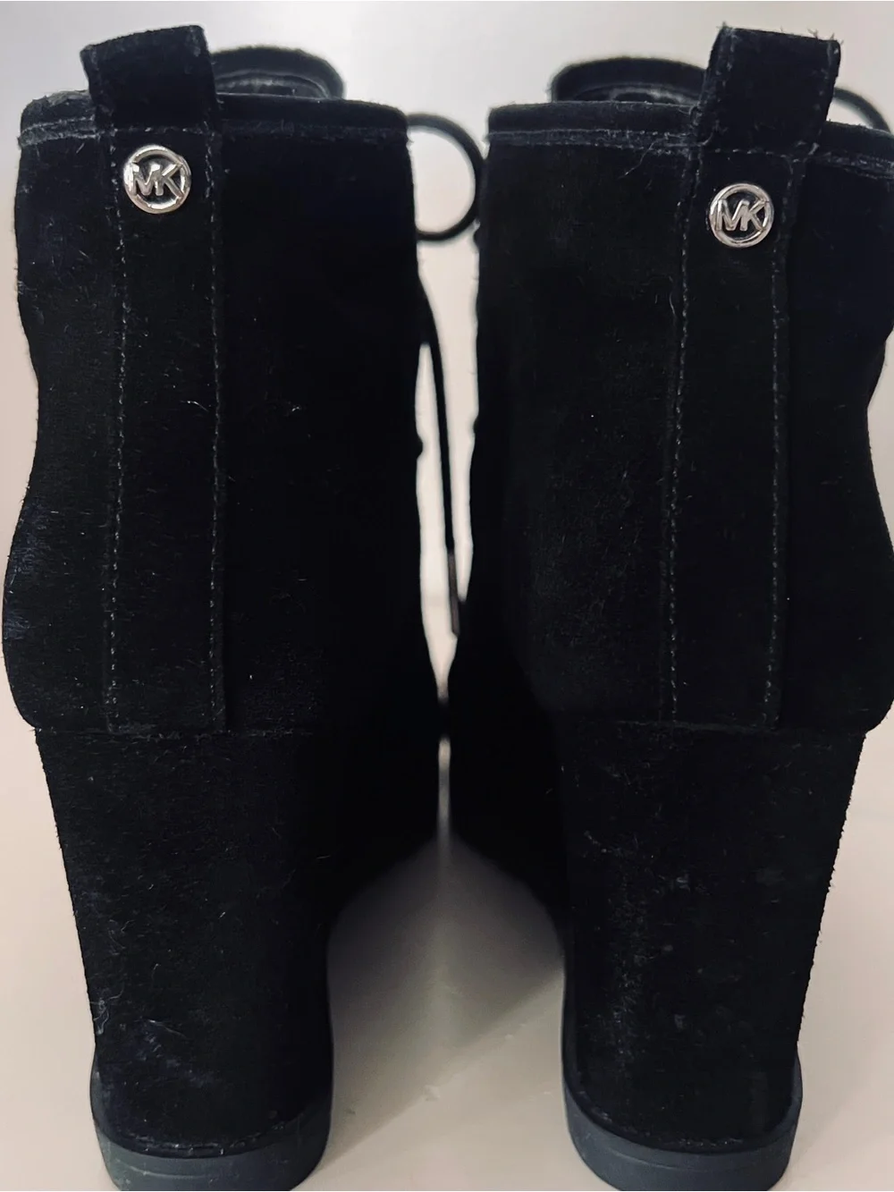 Michael Kors lace- up wedge bootie